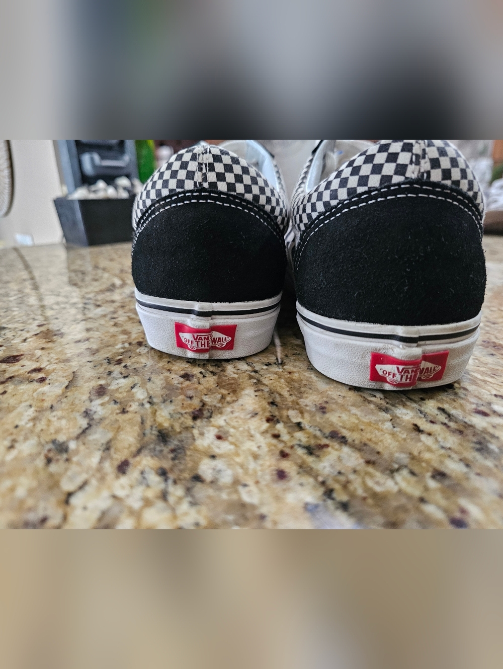 Vans Black & White Checkerboard Old Skool Sneakers - Picture 4 of 7